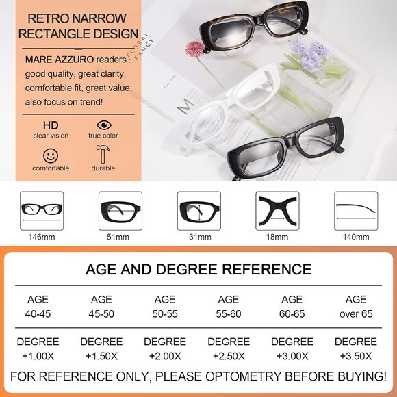 Unique Trendy Reading Glasses for Women +1.50 Italy Design Stylish Readers - Picture 4 of 8